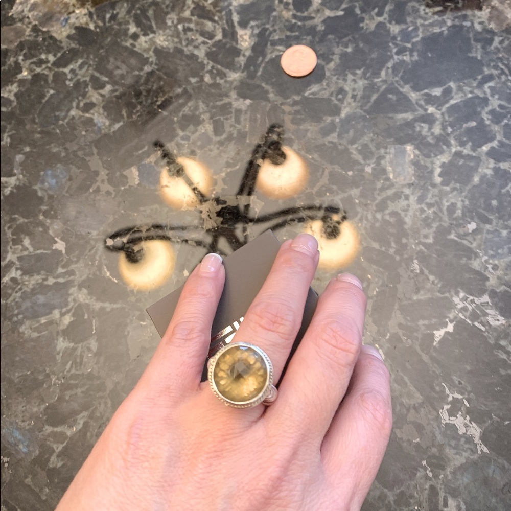 Effy lemon citrine sterling silver & 18k gold